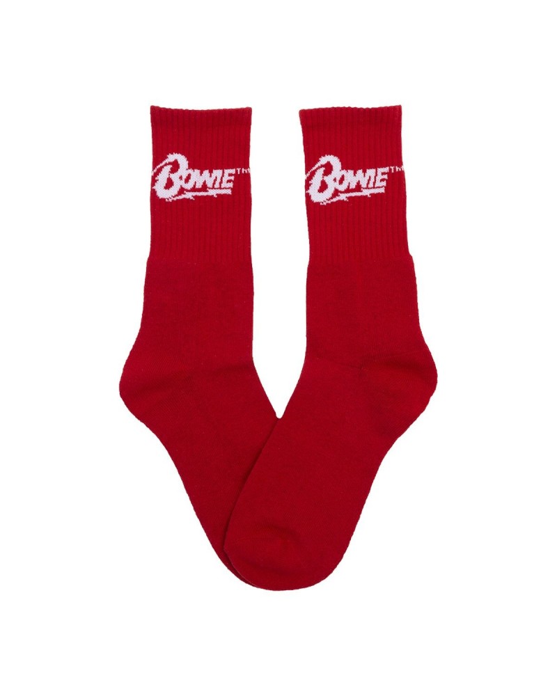 David Bowie Red Logo Socks $5.40 Footware