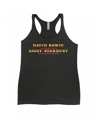 David Bowie Ladies' Tank Top | The Rise And Fall Of Ziggy Stardust Logo Shirt $14.19 Shirts