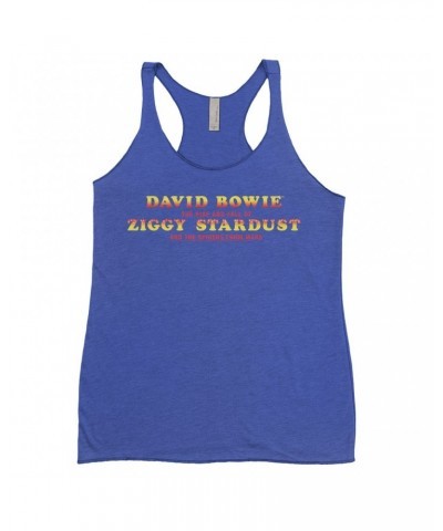 David Bowie Ladies' Tank Top | The Rise And Fall Of Ziggy Stardust Logo Shirt $14.19 Shirts