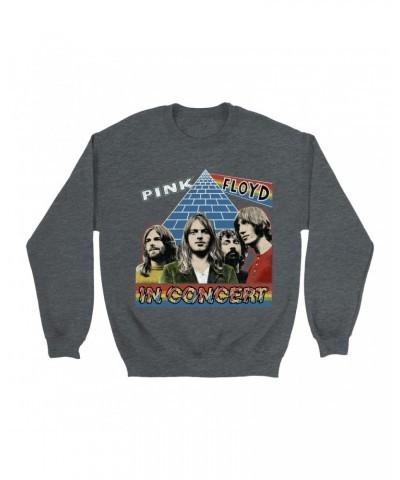 Pink Floyd Sweatshirt | Dark Side Of The Moon In Concert Distressed Sweatshirt $17.48 Sweatshirts