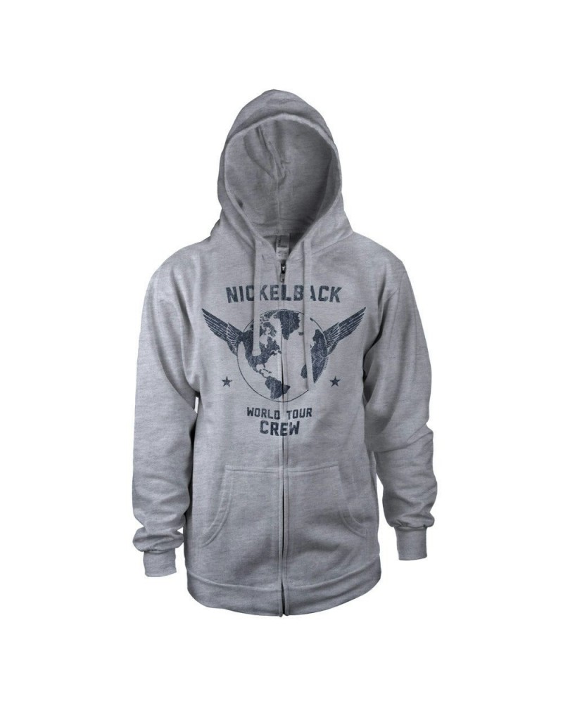 Nickelback World Tour Crew Zip Hoodie $16.18 Sweatshirts
