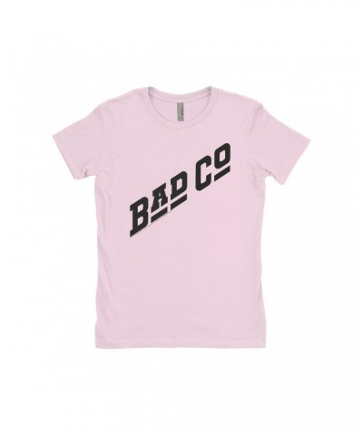 Bad Company Ladies' Boyfriend T-Shirt | Classic Logo Black Shirt $10.98 Shirts