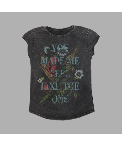 Stereophonics FLORAL WOMANS ACID WASHED BLACK T-SHIRT $10.76 Shirts