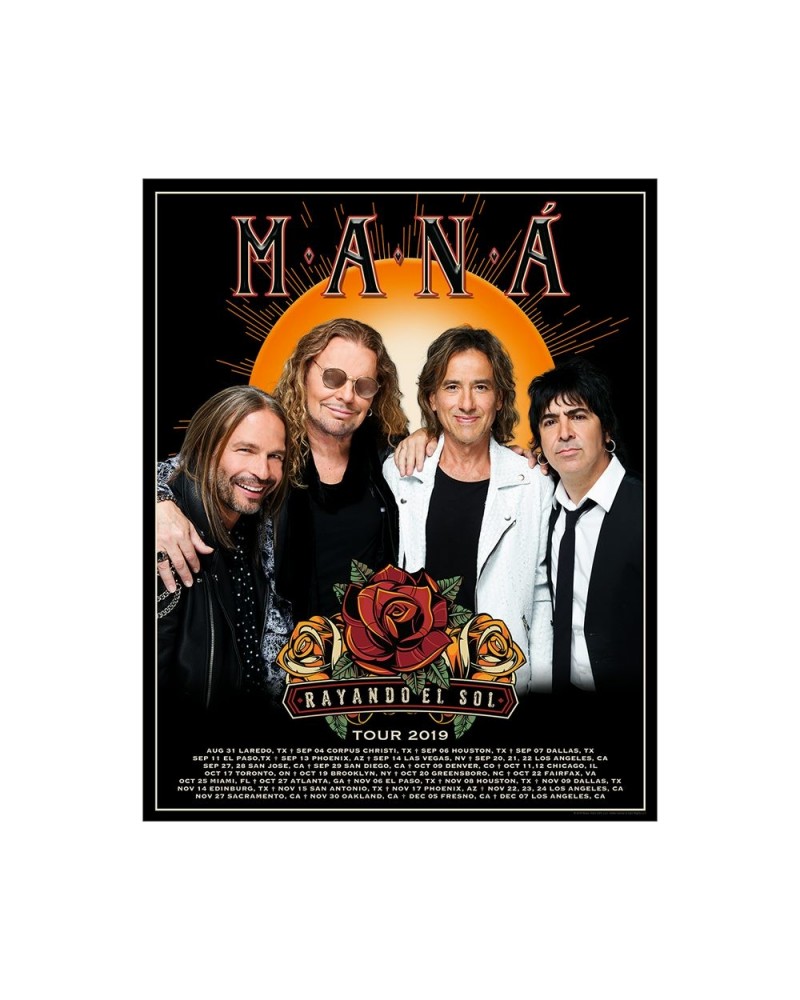 Maná Rayando El Sol Tour Poster $6.20 Decor