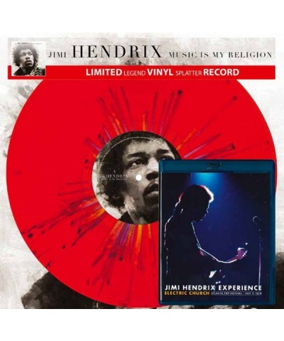 Jimi Hendrix LP - Music Is My Religion + Electric Church Blu-Ray (Vinyl) $21.11 Vinyl