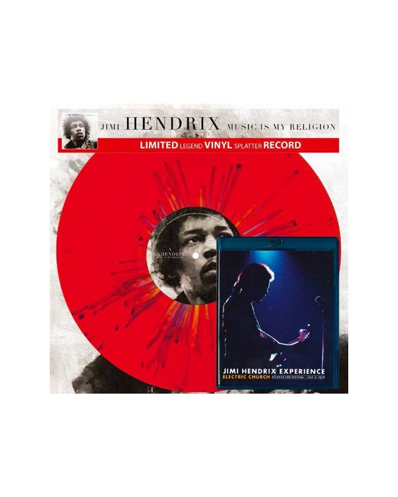 Jimi Hendrix LP - Music Is My Religion + Electric Church Blu-Ray (Vinyl) $21.11 Vinyl