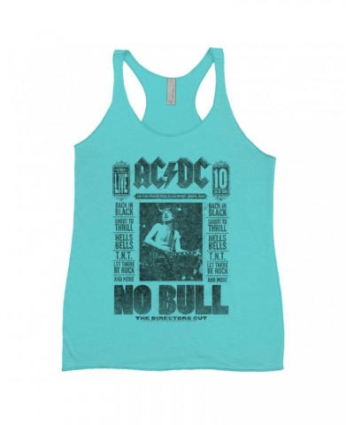 AC/DC Bold Colored Racerback Tank | No Bull Album Cover Design Distressed Shirt $11.29 Shirts