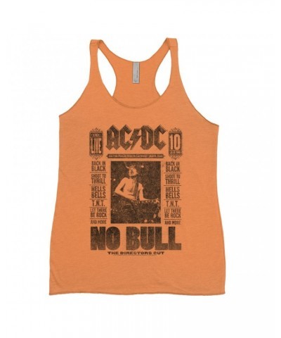 AC/DC Bold Colored Racerback Tank | No Bull Album Cover Design Distressed Shirt $11.29 Shirts