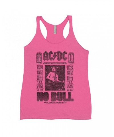 AC/DC Bold Colored Racerback Tank | No Bull Album Cover Design Distressed Shirt $11.29 Shirts