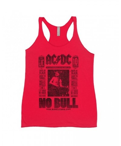 AC/DC Bold Colored Racerback Tank | No Bull Album Cover Design Distressed Shirt $11.29 Shirts