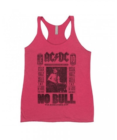 AC/DC Bold Colored Racerback Tank | No Bull Album Cover Design Distressed Shirt $11.29 Shirts