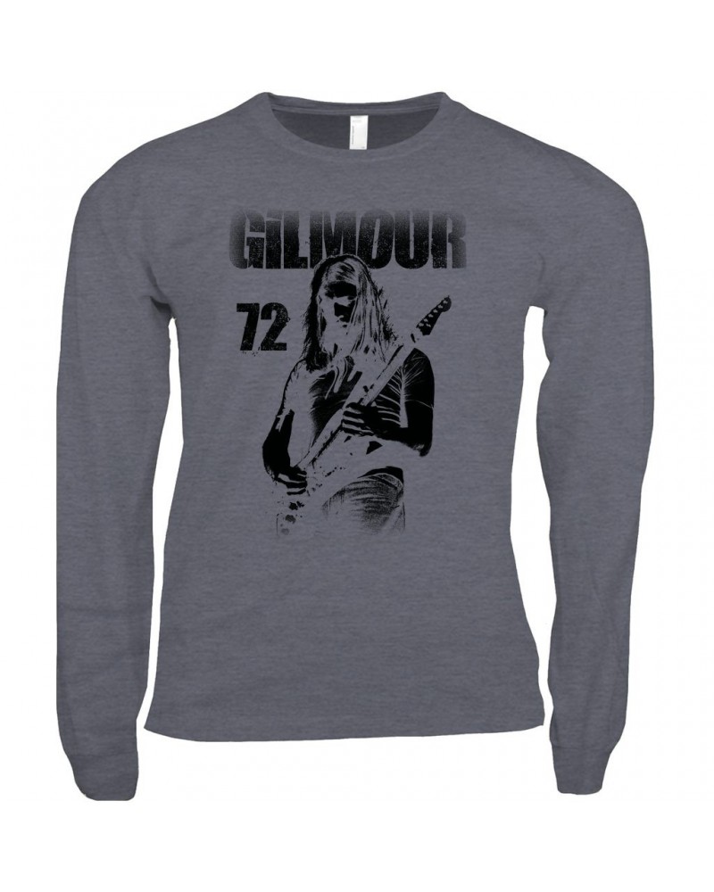 David Gilmour Long Sleeve Shirt | Gilmour 1972 Design Distressed Shirt $8.99 Shirts