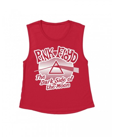 Pink Floyd Ladies' Muscle Tank Top | Retro POP Art Dark Side Of The Moon Shirt $14.83 Shirts
