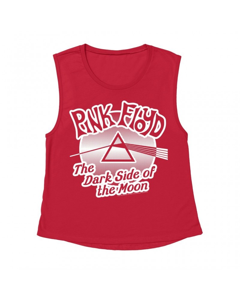 Pink Floyd Ladies' Muscle Tank Top | Retro POP Art Dark Side Of The Moon Shirt $14.83 Shirts