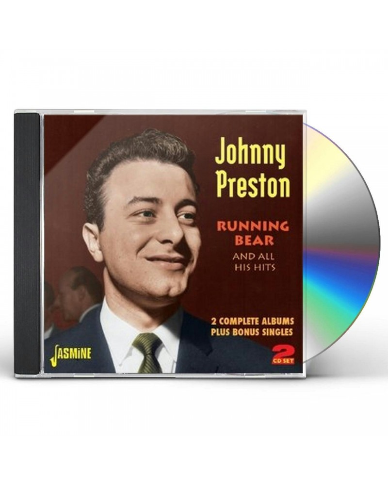 Johnny Preston RUNNING BEAR & ALL HIS HITS-2 COMPLETE ALBUMS PLUS CD $4.29 CD