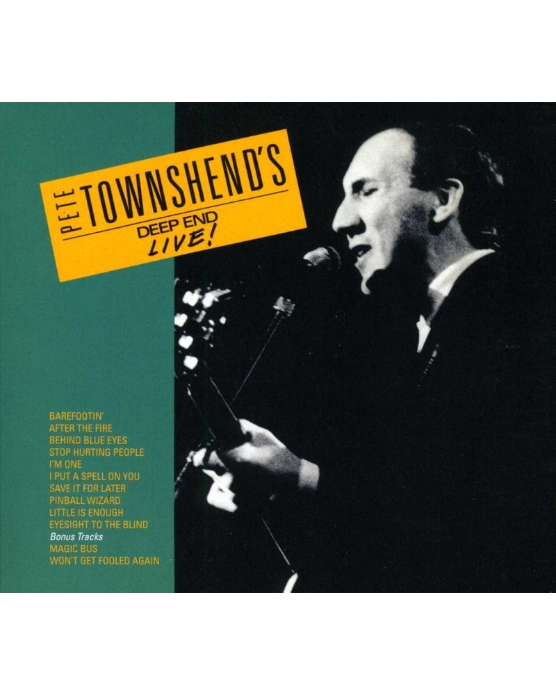 Pete Townshend DEEP END LIVE CD $6.32 CD