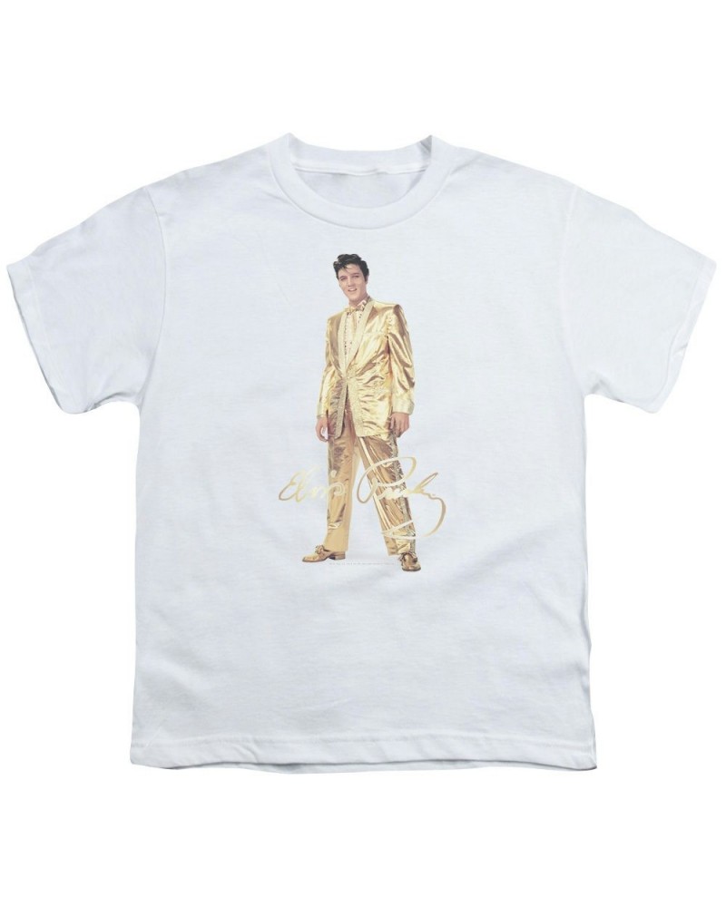 Elvis Presley Youth Tee | GOLD LAME SUIT Youth T Shirt $6.75 Kids