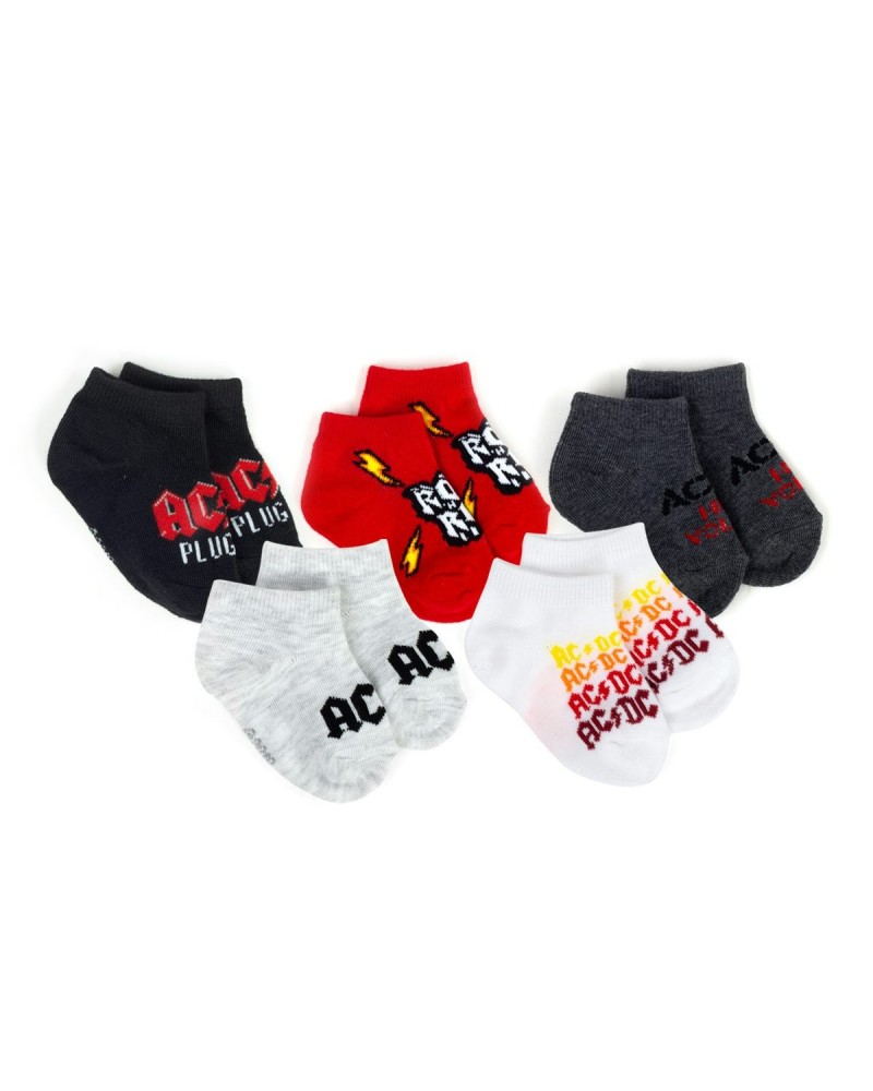 AC/DC 12-24 Month Socks (Set of 5) $4.21 Footware