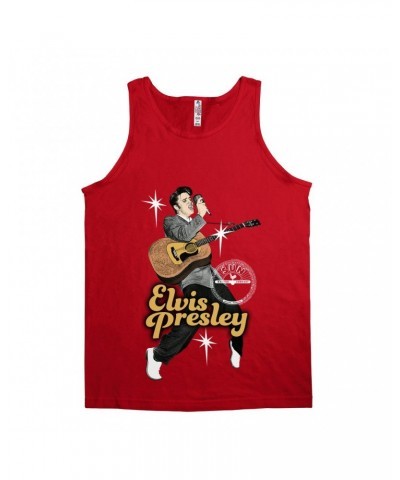 Elvis Presley Unisex Tank Top | On Stage Performing Artwork Shirt $9.73 Shirts