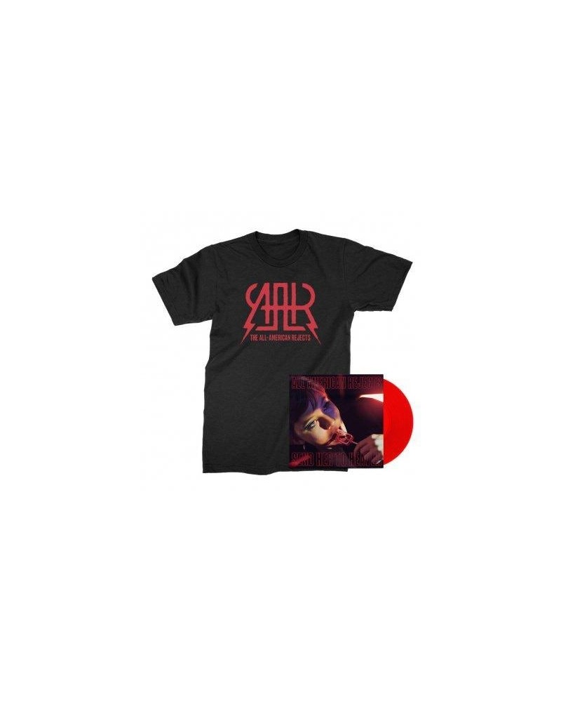 The All-American Rejects Send Her To Heaven 12" (Red) + Logo Tee (Black) Bundle $11.75 Shirts