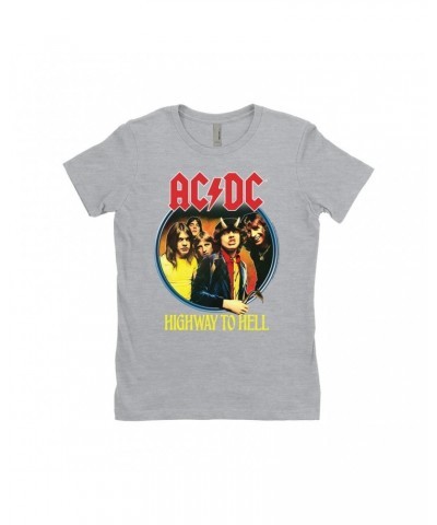 AC/DC Ladies' Boyfriend T-Shirt | Highway To Hell Group Design Shirt $7.73 Shirts