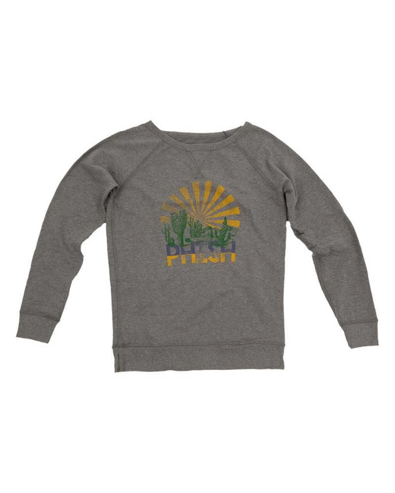 Phish Women’s Western Way Crew Sweatshirt $13.65 Sweatshirts