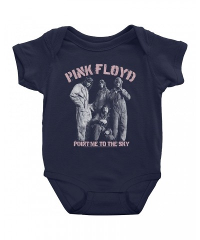 Pink Floyd Baby Short Sleeve Bodysuit | Point Me To The Sky Pink Design Distressed Bodysuit $8.98 Kids