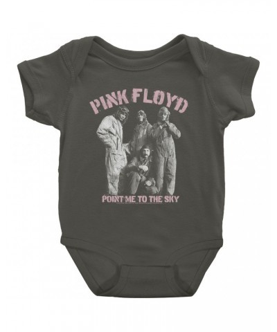 Pink Floyd Baby Short Sleeve Bodysuit | Point Me To The Sky Pink Design Distressed Bodysuit $8.98 Kids