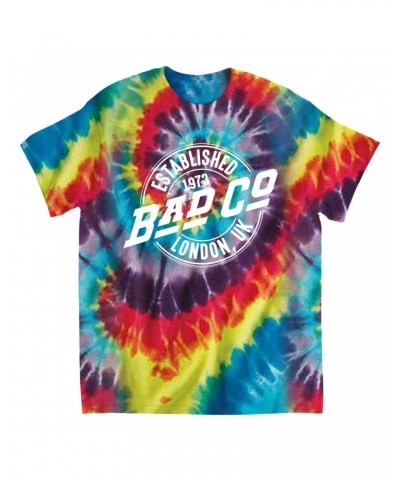 Bad Company T-Shirt | Established 1973 London UK Logo Tie Dye Shirt $8.89 Shirts