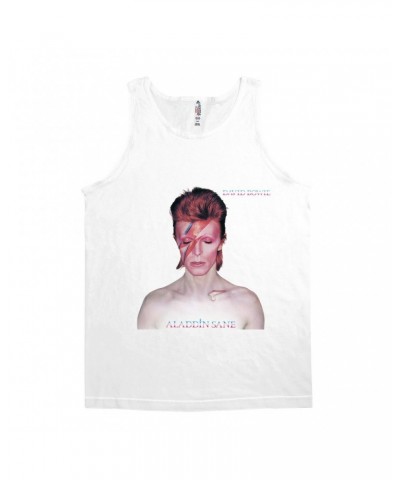David Bowie Unisex Tank Top | Aladdin Sane Album Cover Shirt $12.23 Shirts