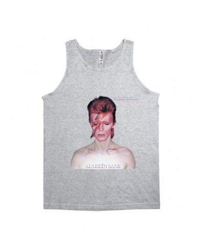 David Bowie Unisex Tank Top | Aladdin Sane Album Cover Shirt $12.23 Shirts