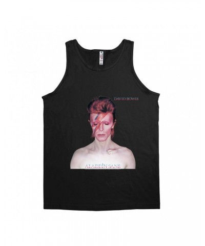 David Bowie Unisex Tank Top | Aladdin Sane Album Cover Shirt $12.23 Shirts