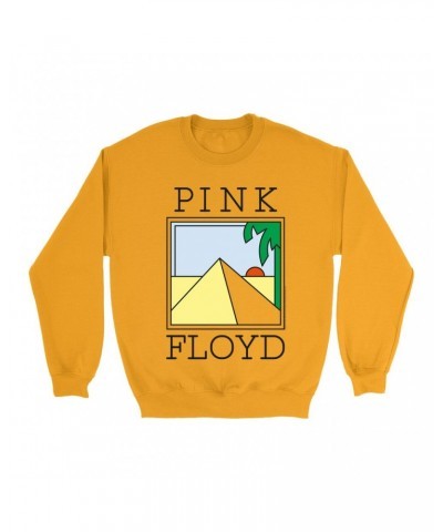 Pink Floyd Bright Colored Sweatshirt | Pyramid Art Sweatshirt $15.03 Sweatshirts