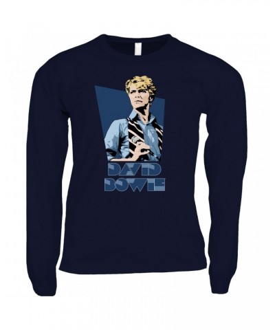 David Bowie Long Sleeve Shirt | Bowie 1983 Concert Illustration Shirt $14.38 Shirts