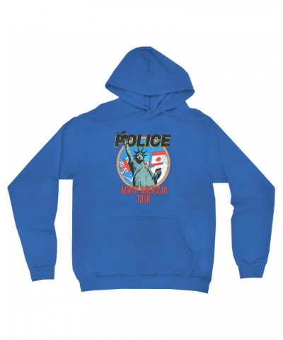 The Police Hoodie | North America 1983 Colorful Concert Promotion Distressed Hoodie $19.18 Sweatshirts