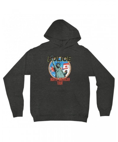 The Police Hoodie | North America 1983 Colorful Concert Promotion Distressed Hoodie $19.18 Sweatshirts