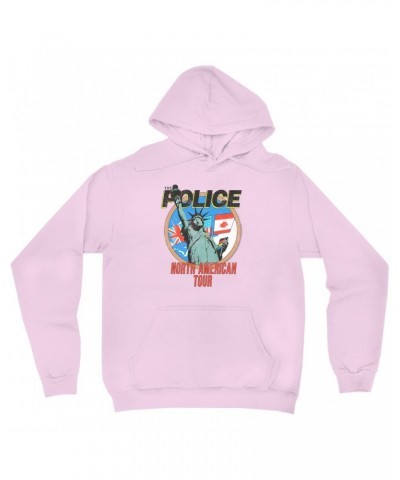 The Police Hoodie | North America 1983 Colorful Concert Promotion Distressed Hoodie $19.18 Sweatshirts