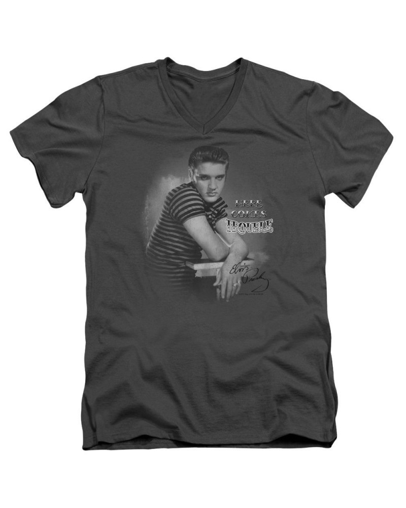 Elvis Presley T Shirt (Slim Fit) | TROUBLE Slim-fit Tee $7.79 Shirts