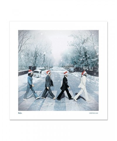 The Beatles Snowy Abbey Road Lithograph $10.00 Decor