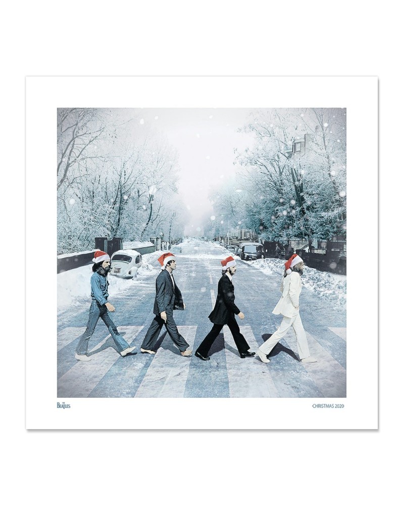 The Beatles Snowy Abbey Road Lithograph $10.00 Decor