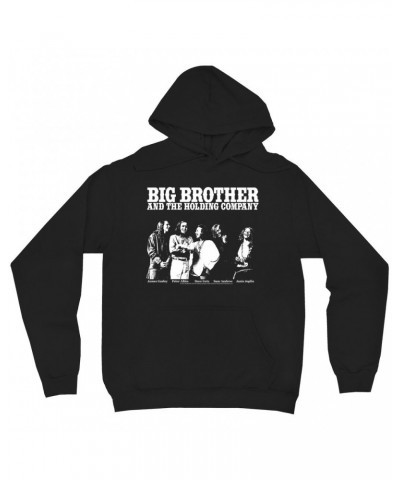 Big Brother & The Holding Company Hoodie | Featuring Janis Joplin Black and White Photo Big Brother and The Holding Co. Hoodi...