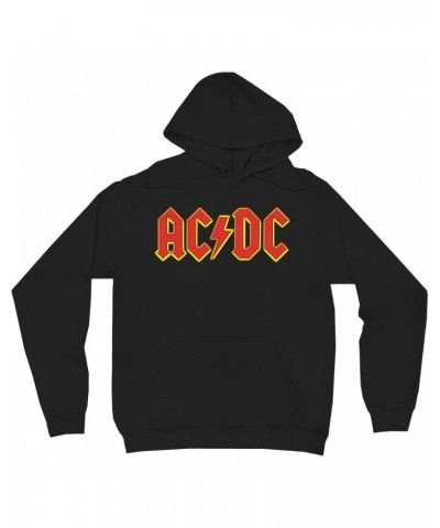 AC/DC Hoodie | Classic Red Yellow Logo Hoodie $19.18 Sweatshirts