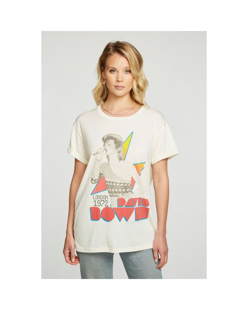 David Bowie London 1972 Womens Vintage Jersey T-shirt $14.52 Shirts