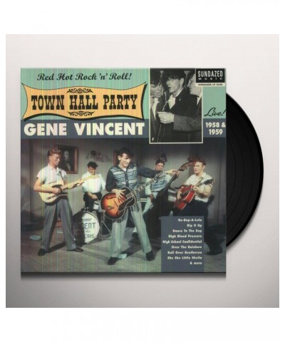 Gene Vincent LIVE AT TOWN HALL PARTY 1958 & 1959 Vinyl Record $10.32 Vinyl