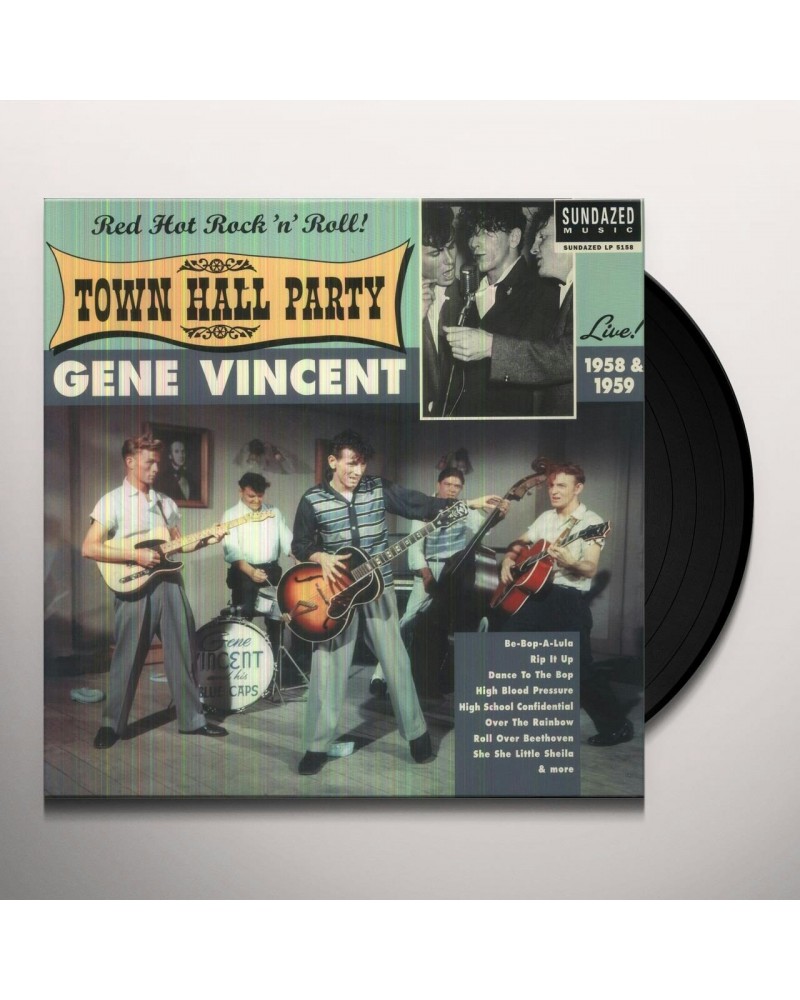 Gene Vincent LIVE AT TOWN HALL PARTY 1958 & 1959 Vinyl Record $10.32 Vinyl