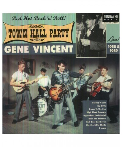 Gene Vincent LIVE AT TOWN HALL PARTY 1958 & 1959 Vinyl Record $10.32 Vinyl