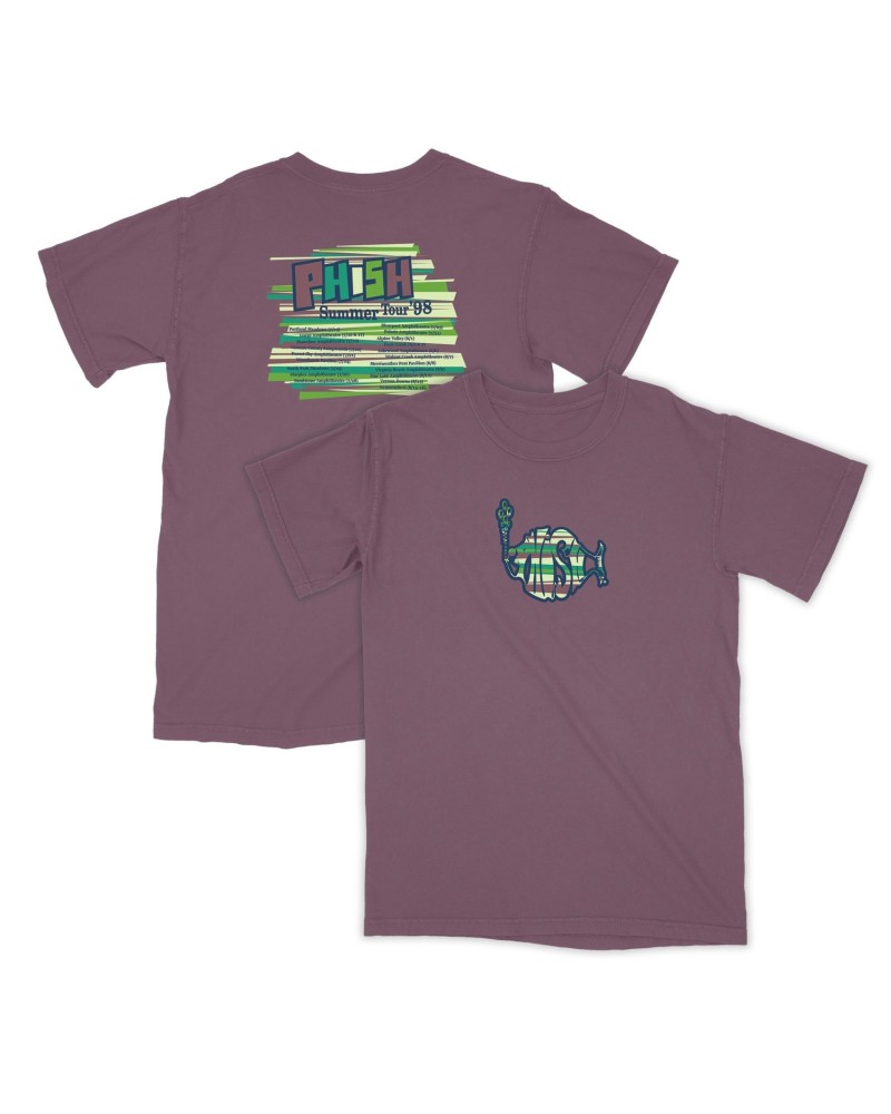 Phish Striped Summer Tour '98 Tee on Raisin $7.20 Shirts
