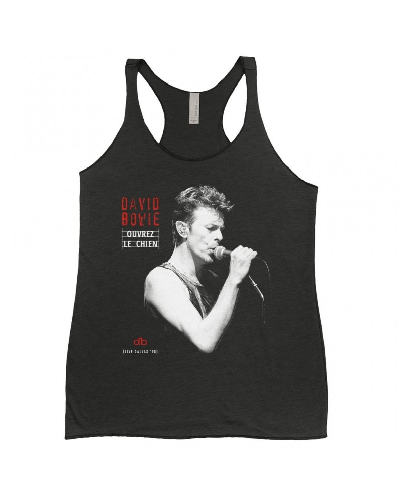 David Bowie Ladies' Tank Top | Ouvrez Le Chien Dallas 1995 Shirt $9.84 Shirts
