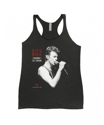 David Bowie Ladies' Tank Top | Ouvrez Le Chien Dallas 1995 Shirt $9.84 Shirts