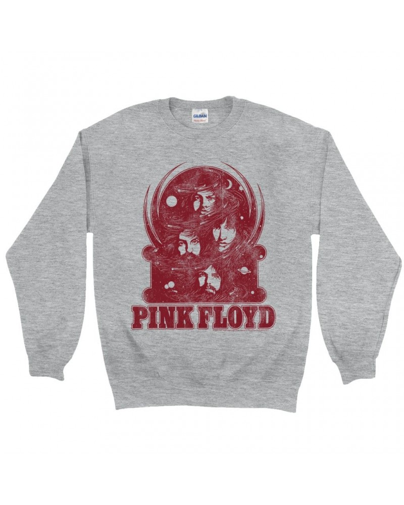 Pink Floyd Sweatshirt | Universe Design Distressed Sweatshirt $16.43 Sweatshirts
